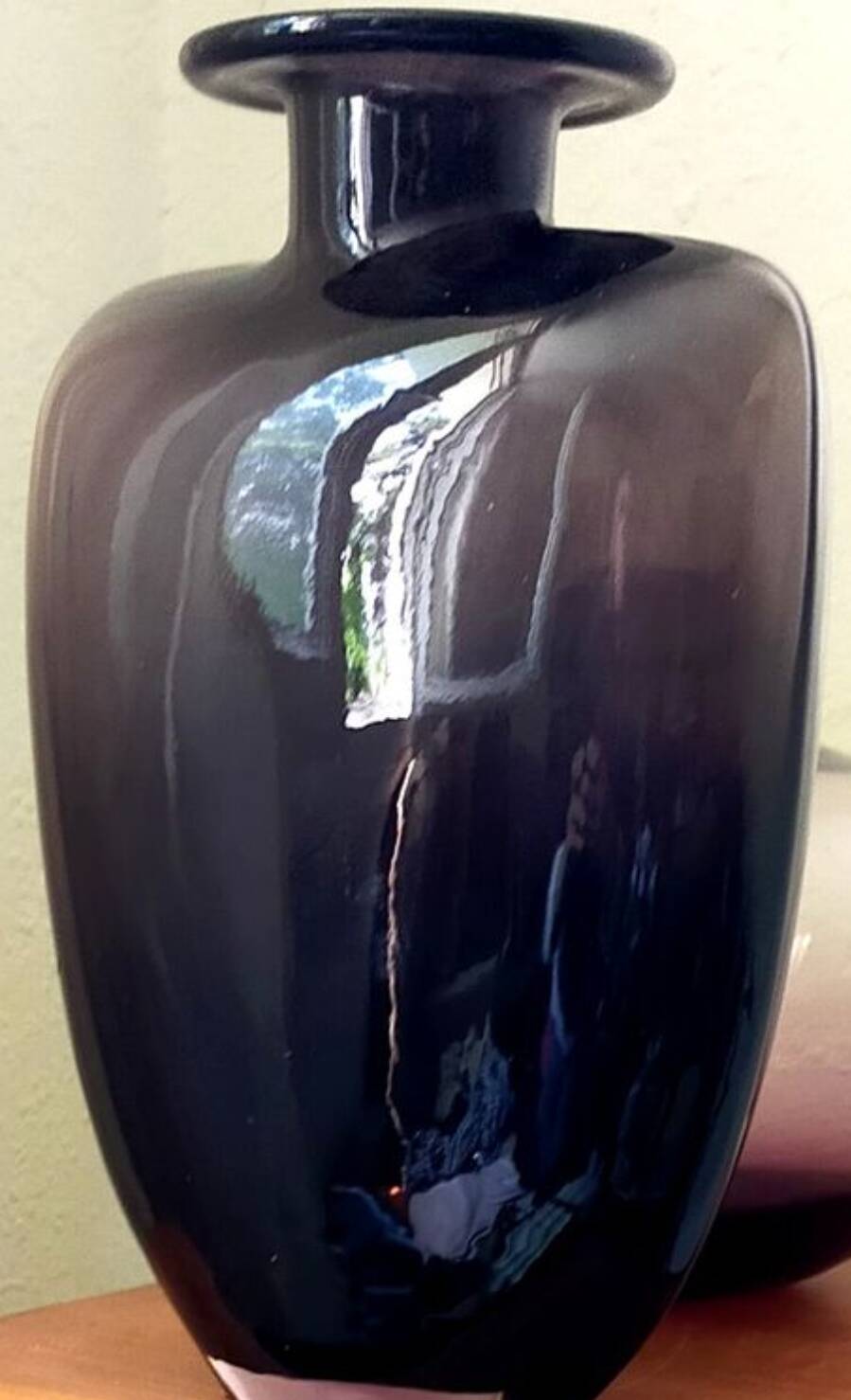 Vintage Amethyst Shoulder Vase design Kjell Engman for Kosta Boda