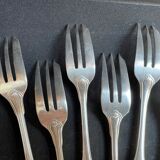 12 Christofle silver metal cake forks model Vendôme/Arcantia before 1983