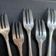 12 Christofle silver metal cake forks model Vendôme/Arcantia before 1983