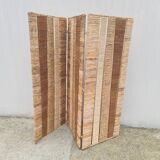 Vintage Ikea Rattan Rope Straw Screen by "Siegga Hemis"