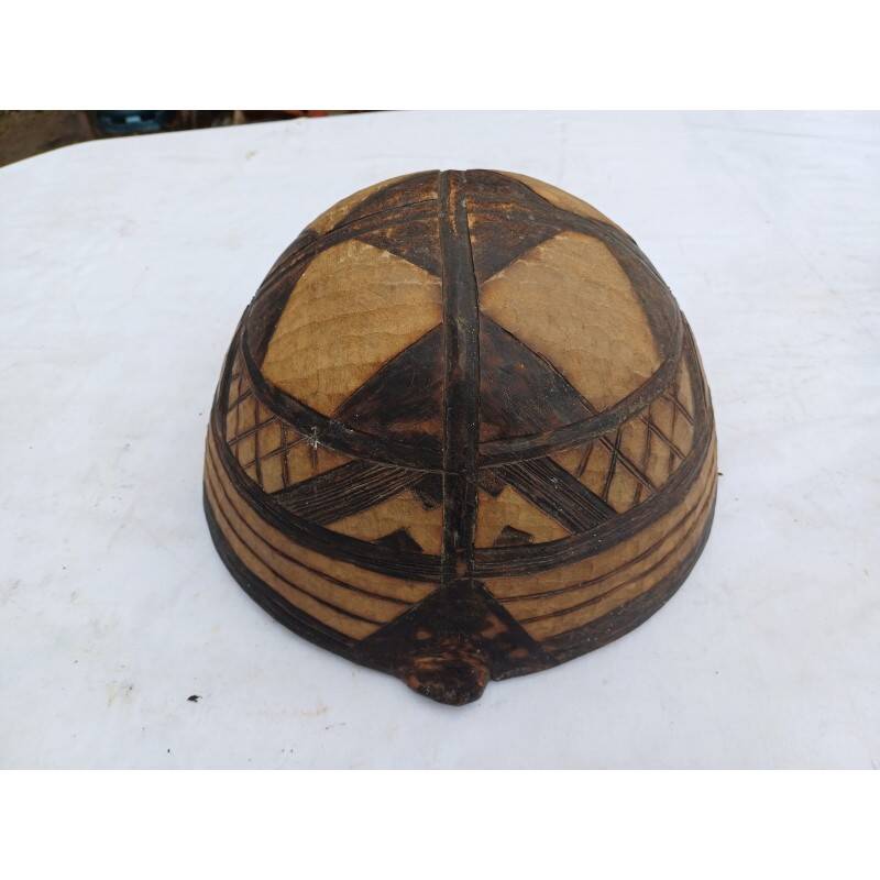 African bowl made of tortoise wood