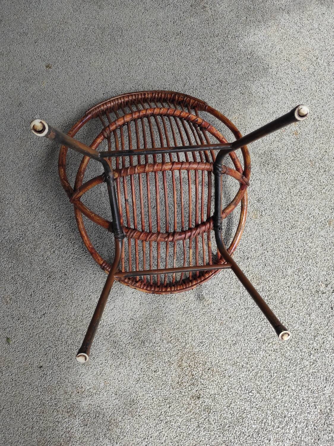 Chaise en rotin