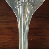 6 anciennes fourchettes couverts à huîtres métal argenté orfèvrerie Apollo