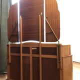 Art Deco dressing table in elm burl and maple burl