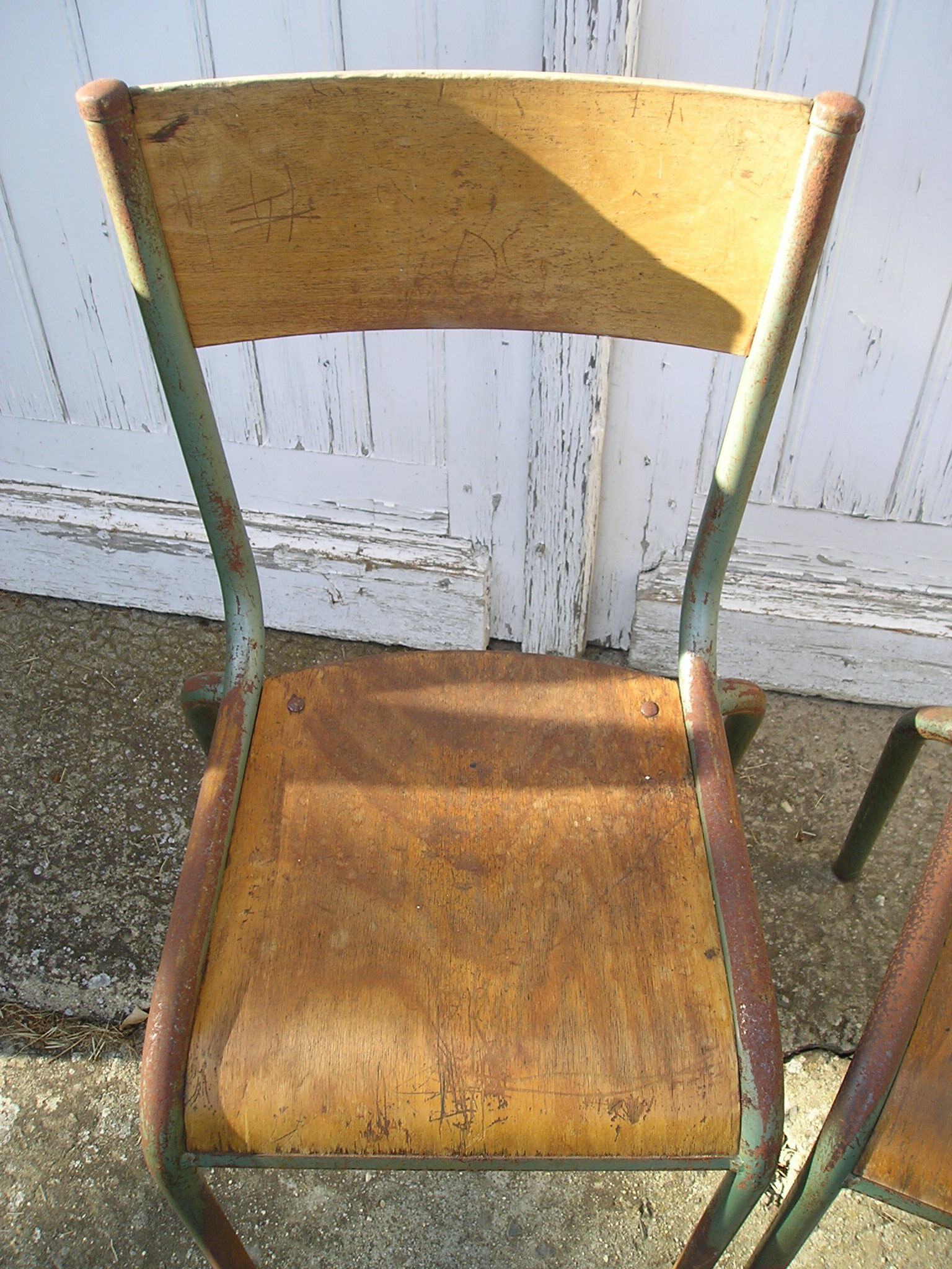 Pair of Mullca school chairs