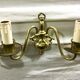 Pair of appliques 2 bronze lights in Dutch style