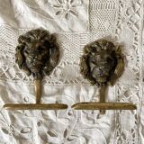 Brass lion head hooks