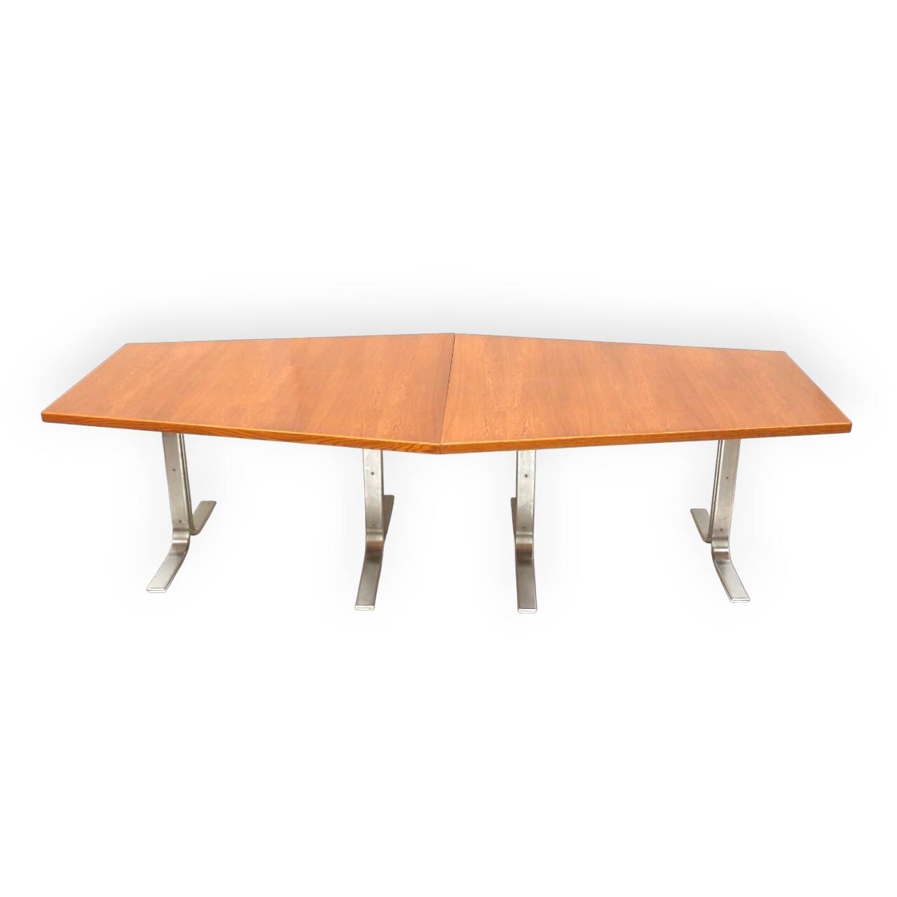 Large vintage conference table / dining table by Lübke from the 70s