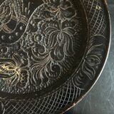 Korond ceramic dish with bird decoration