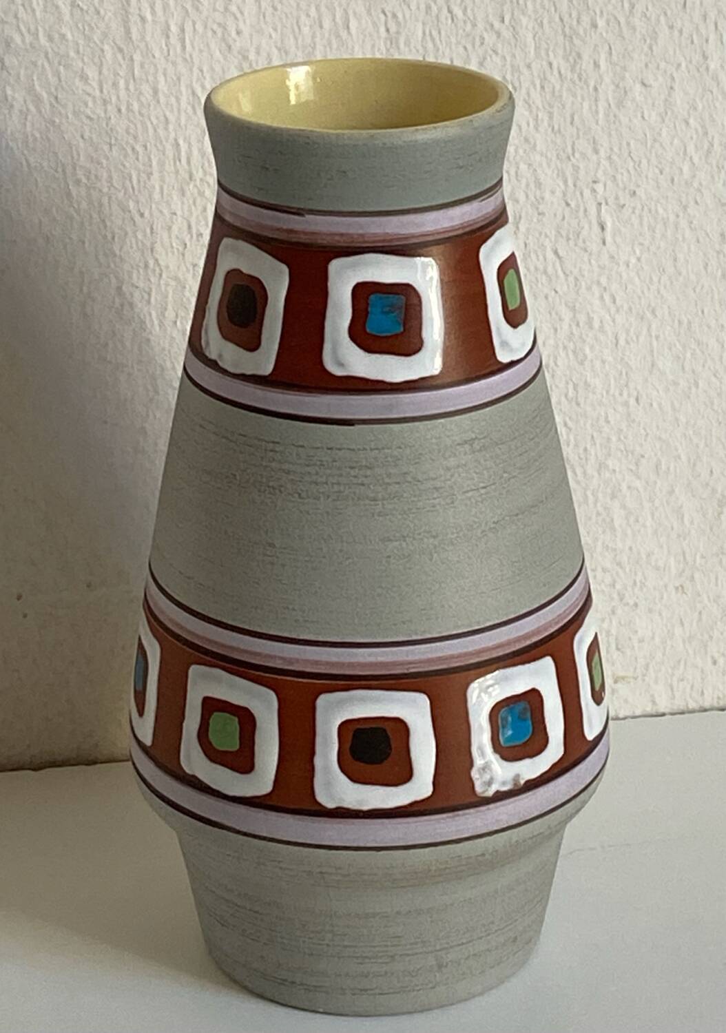 West Germany ceramic vase 26cm.