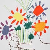 Pablo Picasso: The Bouquet of Peace, signed lithograph