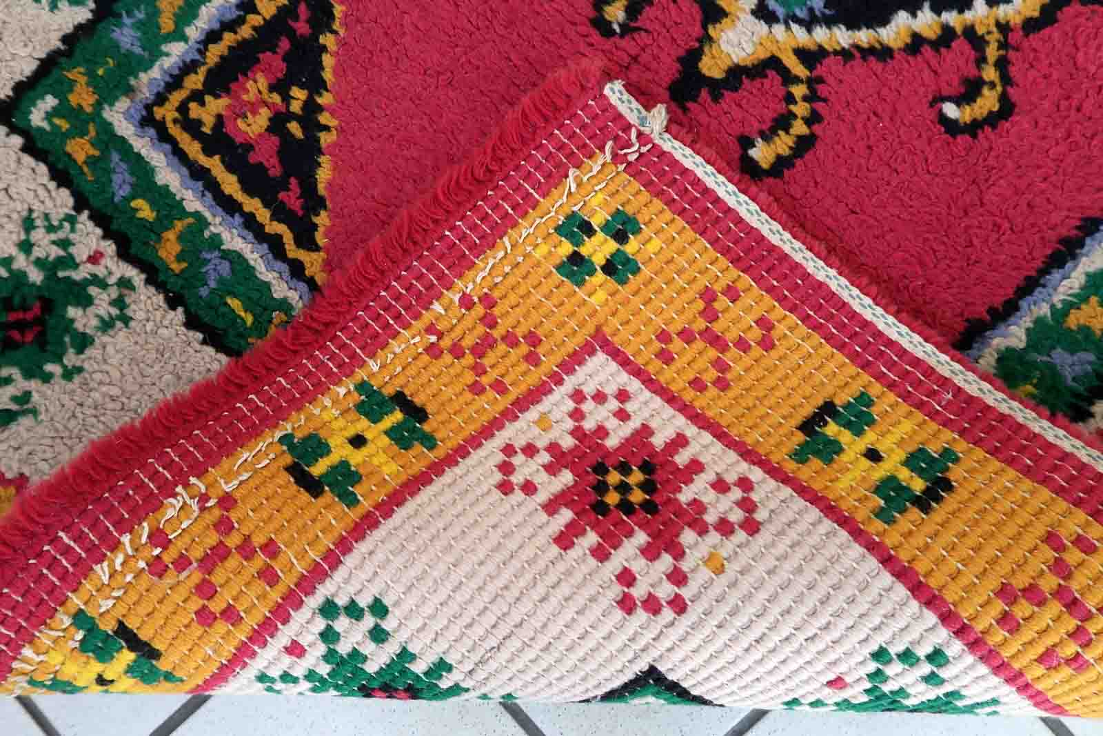 Vintage carpet French Soap 90cm x 176cm 1960s