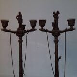 Napoleon III bronze candelabra