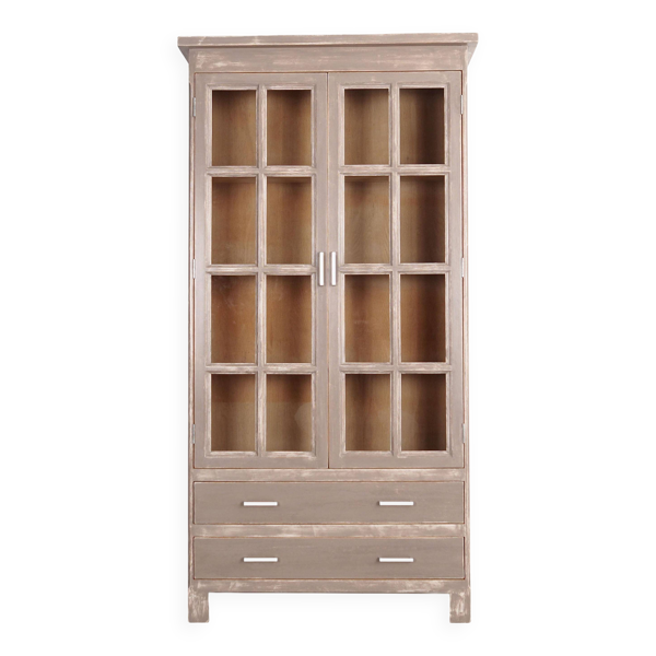 Vitrine en chêne, design danois, années 80, fabrication : Danemark