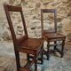 Set of 2 Antique Oak Chairs – 19th Century, Auvergne