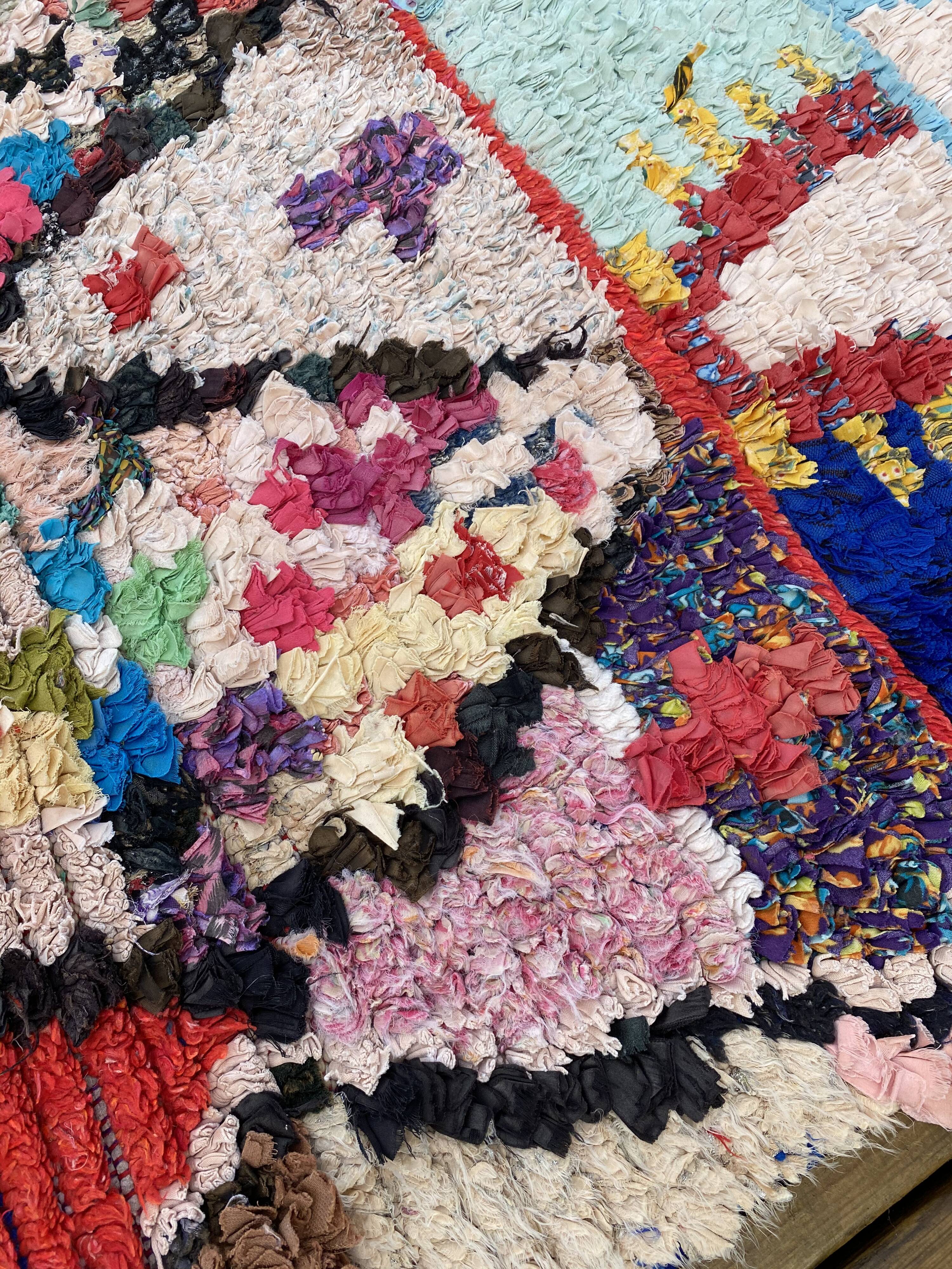 Berber handmade cotton rug 145x185 cm