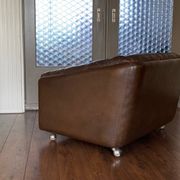 Vintage leather armchair C610 by Geoffrey Harcourt for Artifort, 1960s