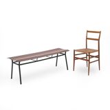 Vintage metal bench, 1950s