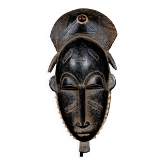 African Africa Tribal - Baoulé Baule Akan Carrying Mask - 30 Cms