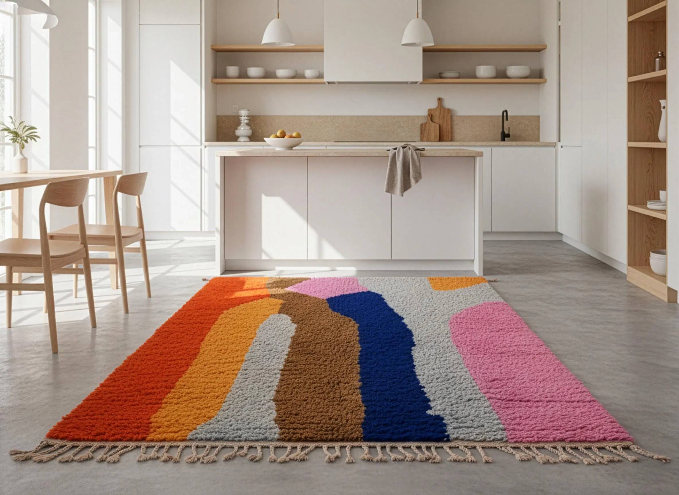 Traditional wool rug Morocco 2.5 x 1.5 m