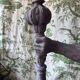 Rare and imposing wall light, torchiere mid-20th century