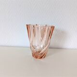 vase en verre transparent esprit art déco