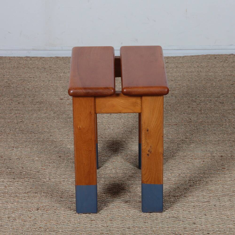 Tabouret vintage en orme, 1970