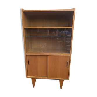 Vitrine année 70, pied compas