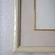 Off-white wooden frame for 242 x 300 mm subject