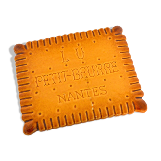 Ceramic dish in the shape of a biscuit Petit Beurre Lu Nantes
