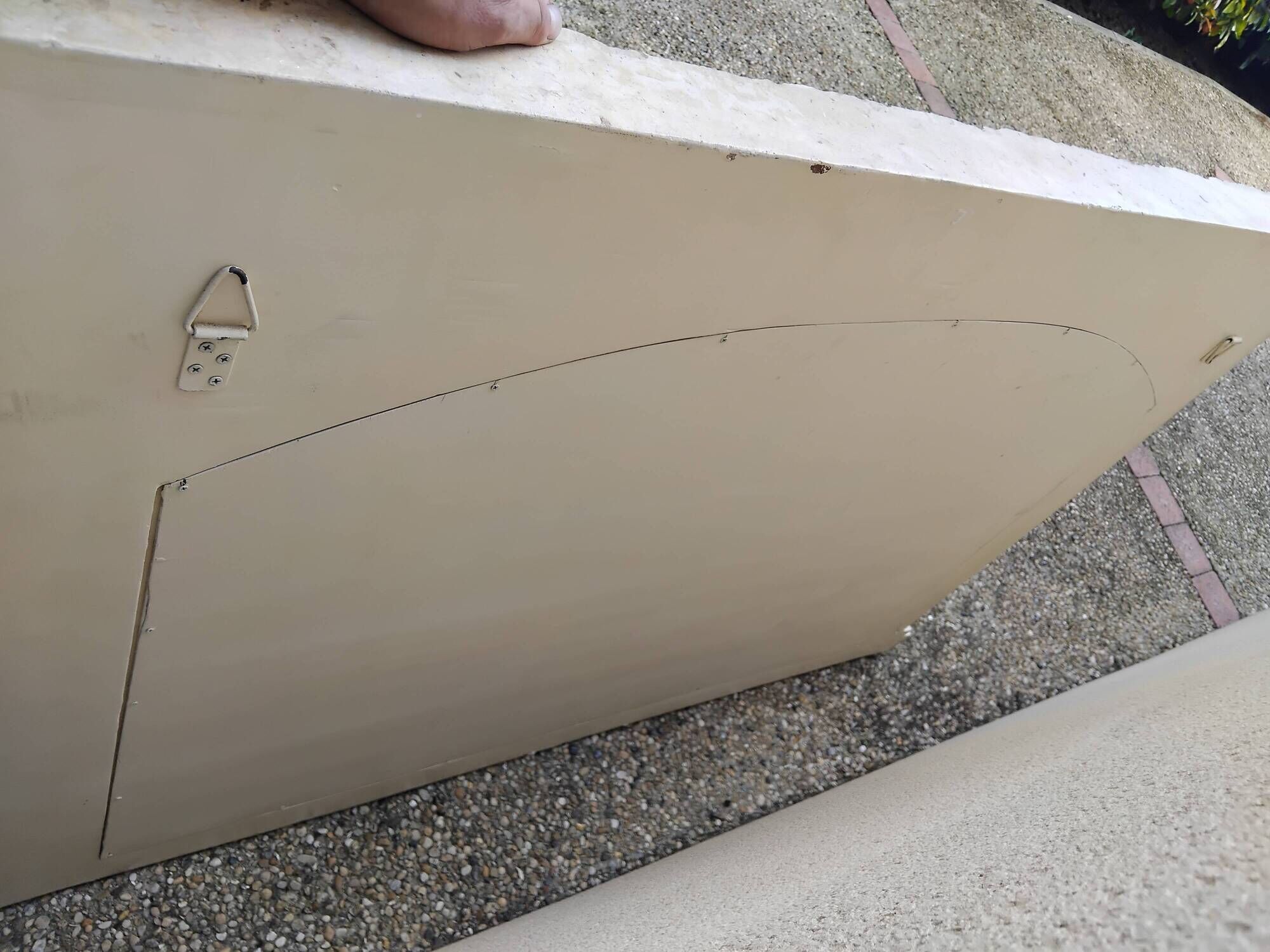 Large vintage stone mirror