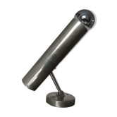 Minimalist wall lamp " lita " articulated in chrome brass 70s