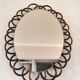 Vintage rattan mirror 60s