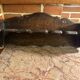 Antique large kitchen utensil shelf - dark wood - origin alsace early 19th century