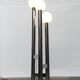 Vintage German floor lamp from the 1970s in glass and metal.