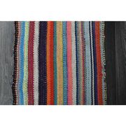 Vintage Turkish Oushak Handmade Wool & Cotton Runner Rug 46x523
