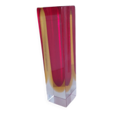 Vase sommerso par Seguso , italy 70's , Flavien Poli (25.5 cm )