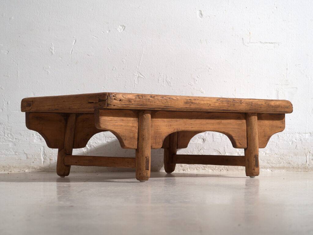 Antique Chinese kang coffee table – Primitive Chinese side table – circa 1900 #11