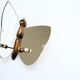 butterfly mirror photophore butterfly wall candlestick 18x15cm