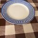 5 Jacquot Digoin Sarreguemines Vintage Ceramic Plate – Blue & Whi