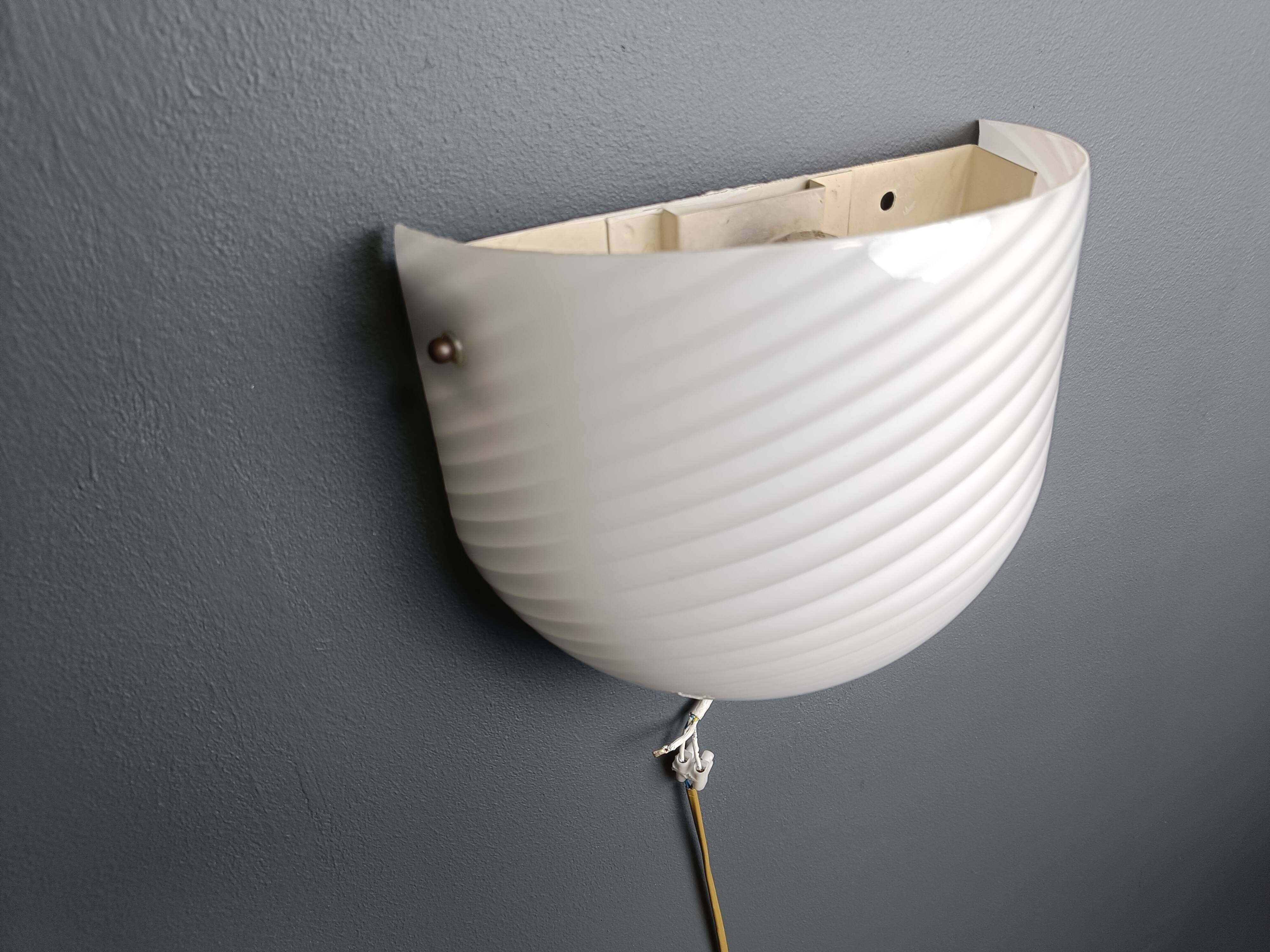 Murano Swirl Glass Sconce by VM-Vetri, Italy, 1970s