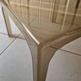 Smoked plexiglass coffee table 70'