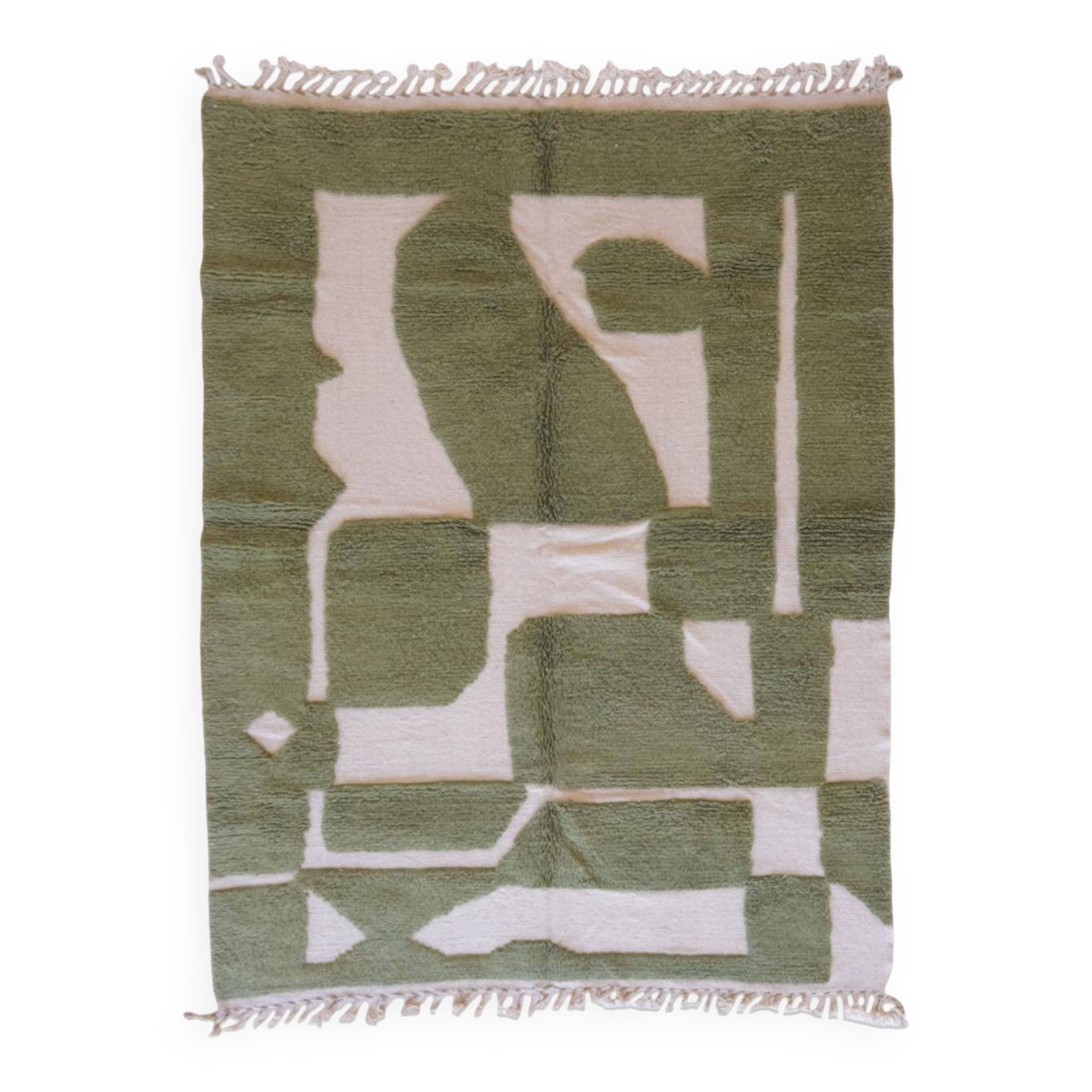 Contemporary Green Rug - 288 x 211 cm