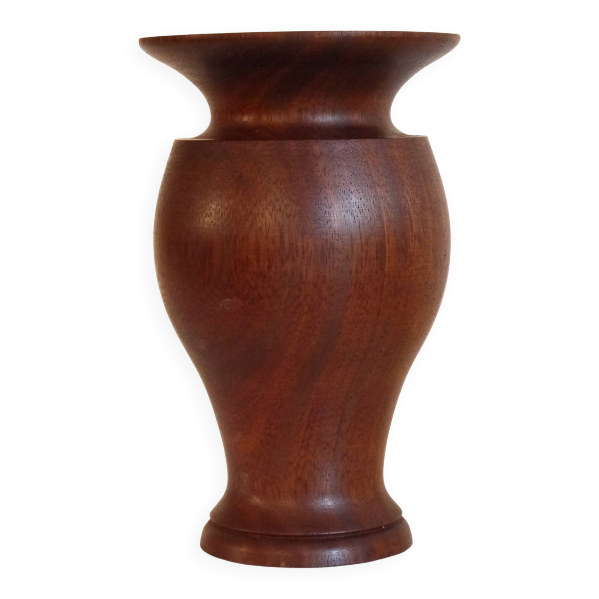 Vase scandinave en teck 1960
