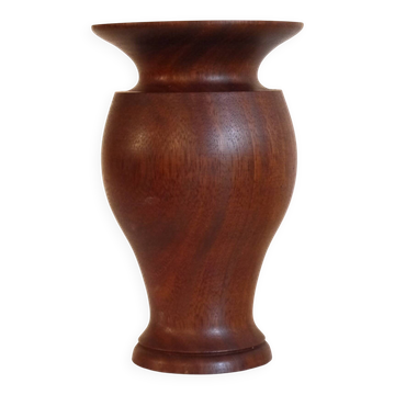 Scandinavian teak vase 1960