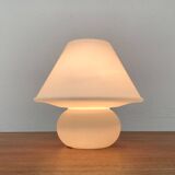 1970s vintage space-style German glass table lamp by Limburg.