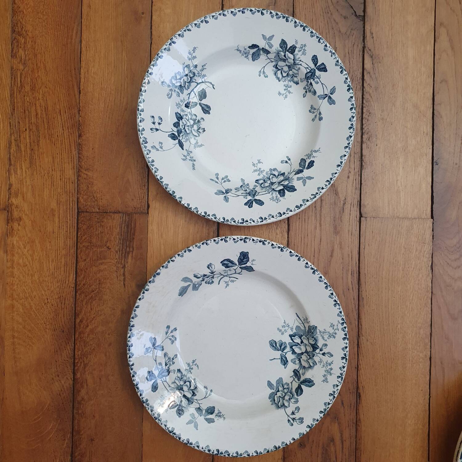 2 Terre de Fer soup plates