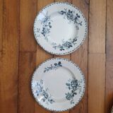 2 Terre de Fer soup plates