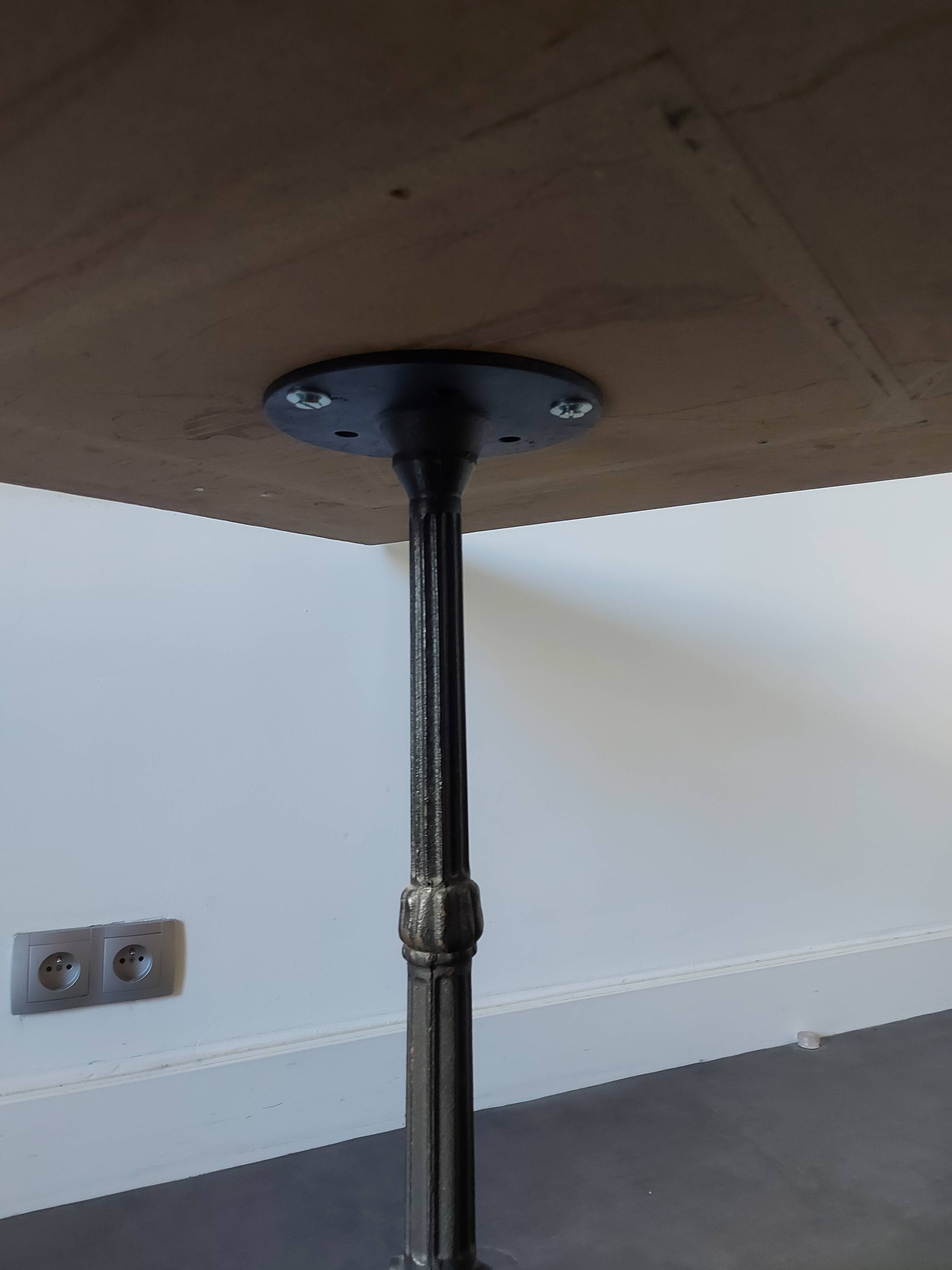 Vintage enameled table, Courchevel ski resort