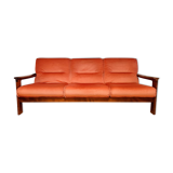 Danish velvet sofa late 1960s